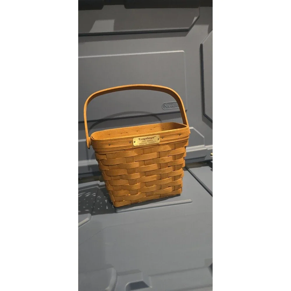 Longaberger Signed 1995 Edition Dresden Woven Wood Basket WENDY Ginny